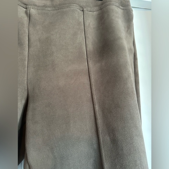 Women’s XL Andrew Marc‎ Dark Brown Faux Suede Leggings Ponte Pants - Picture 9 of 9